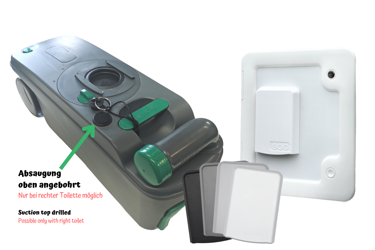 Typ D oben angebohrt