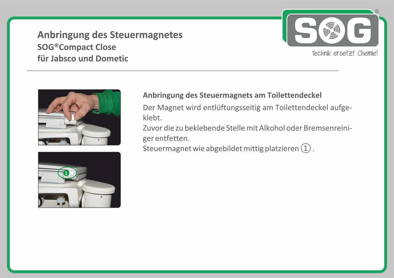 Einbau Steuermagnet Compact Close