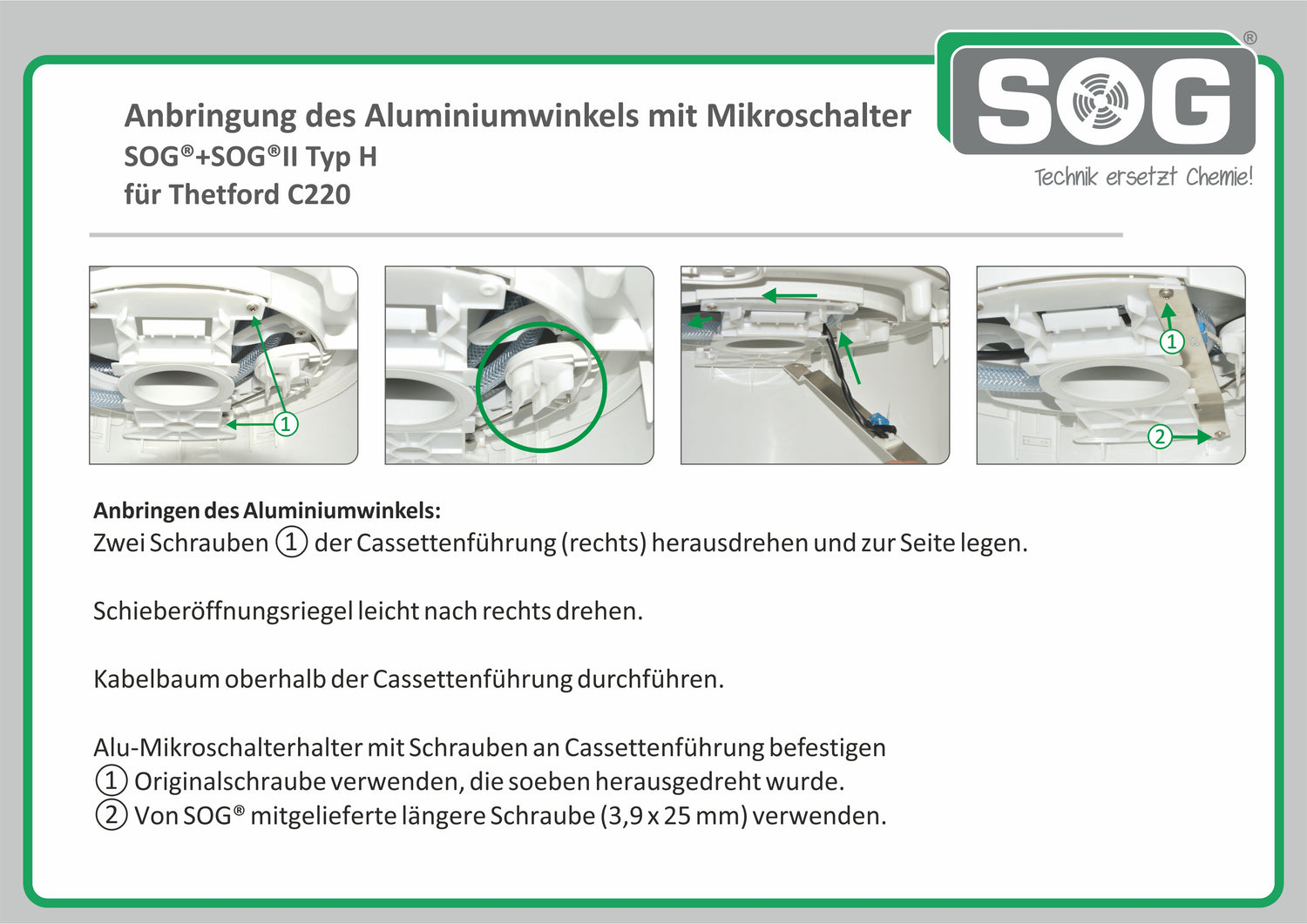 Einbau Mirkoschalter Typ G