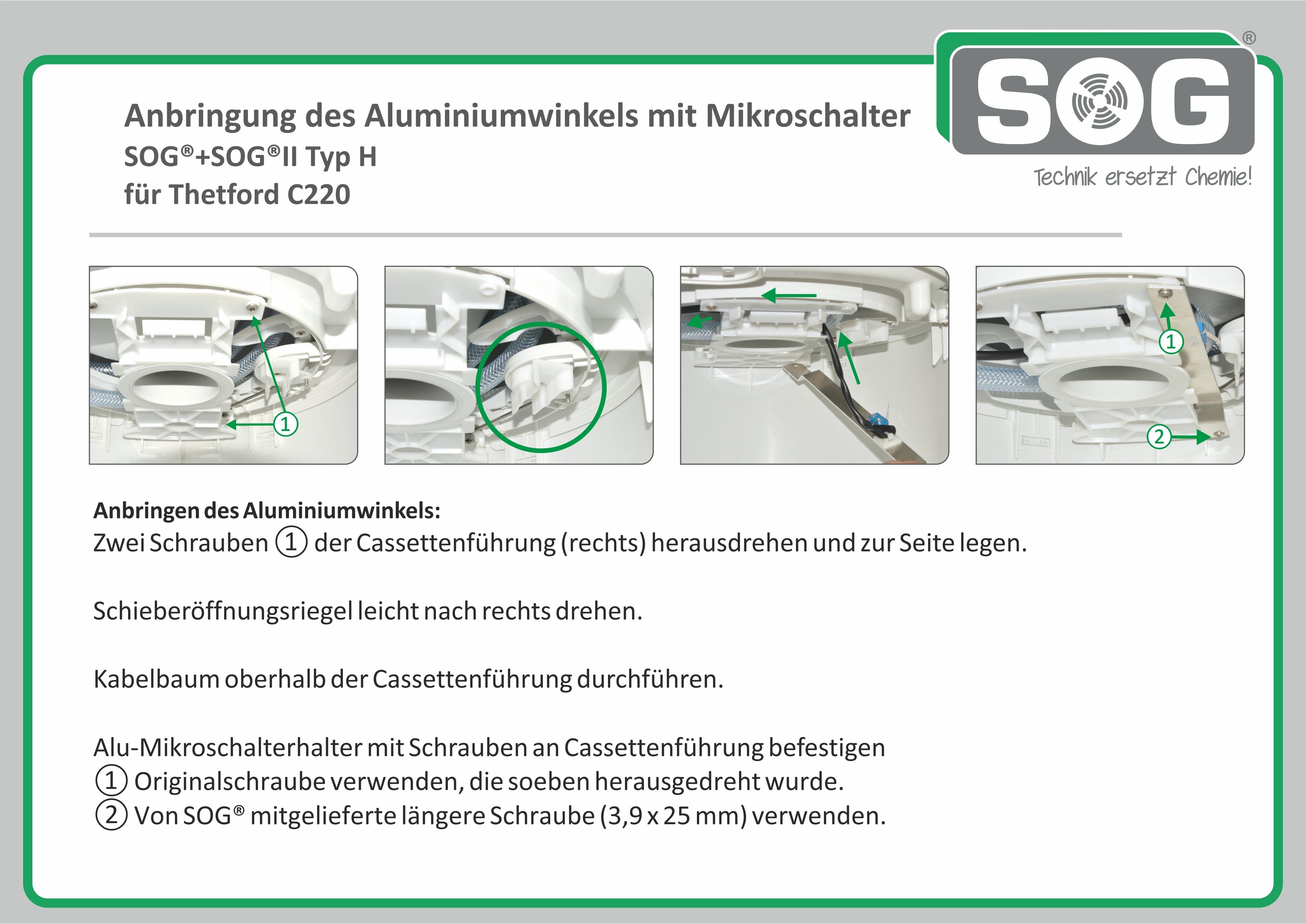 Einbau Mirkoschalter Typ G