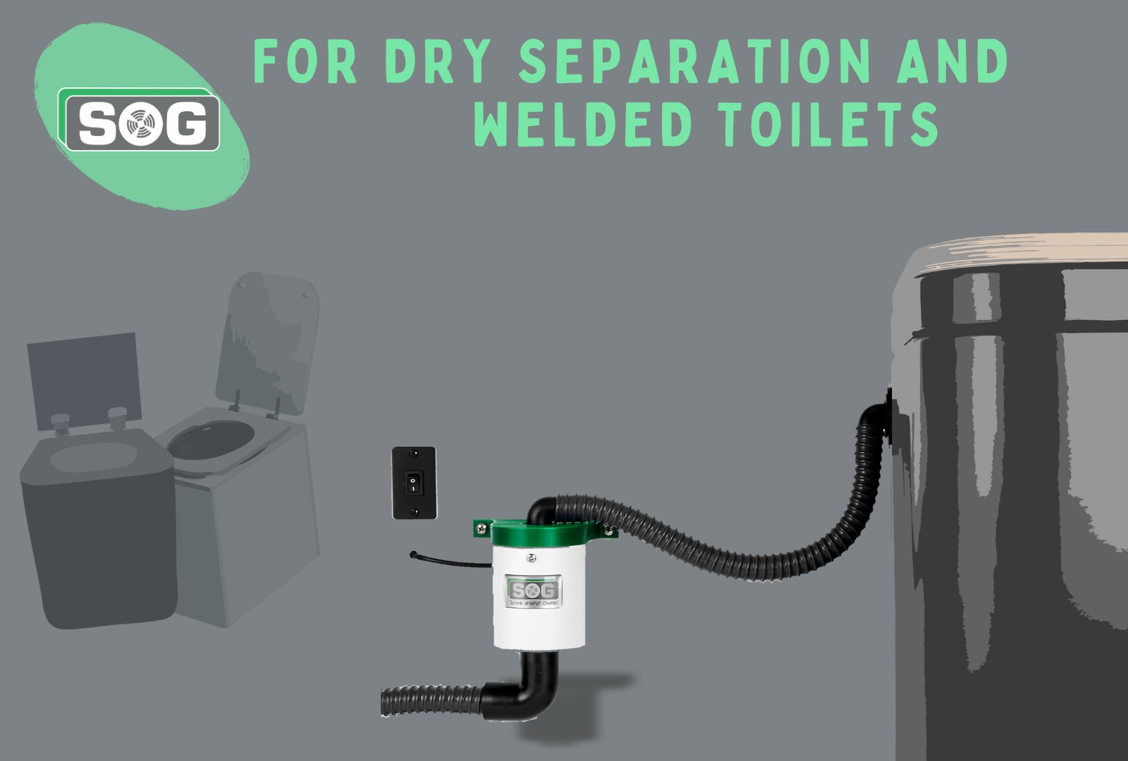 Dry separation toilets